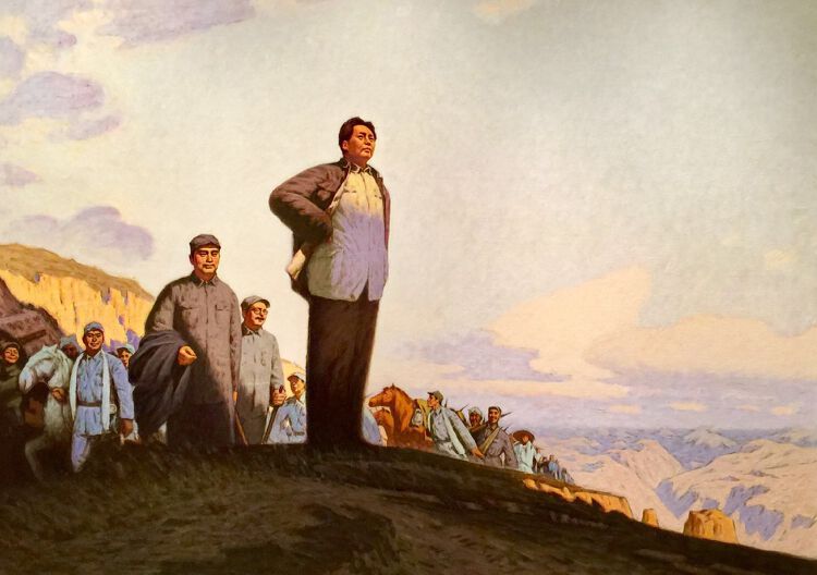 《井冈山会师》,1967年创作.