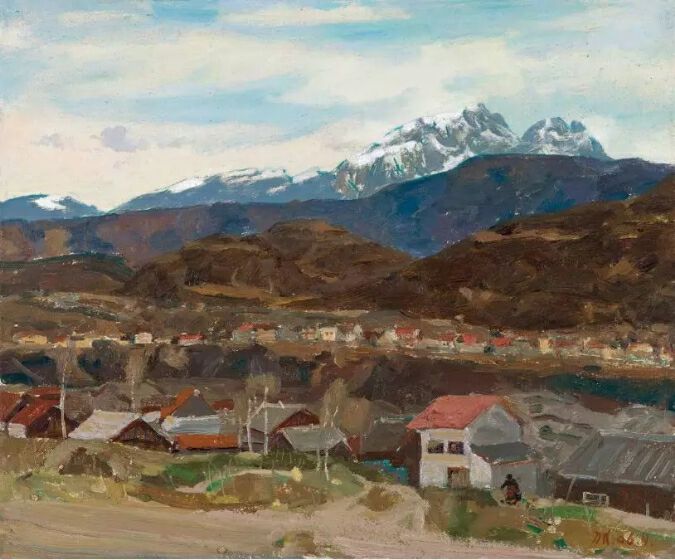 他眼中的深圳与远方蒋庆北油画作品展开幕