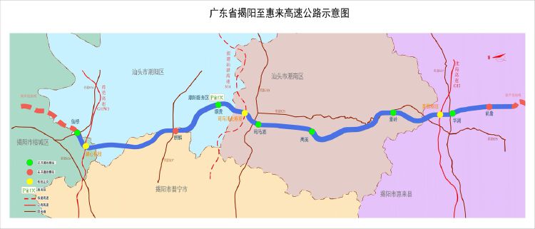 揭惠高速二期预计10月24日通车