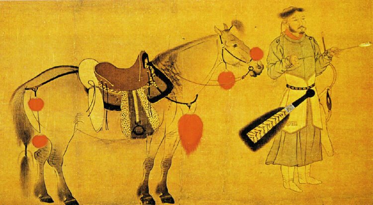 契丹画师笔下的契丹武士.李赞华《骑射图》,台北故宫博物院藏