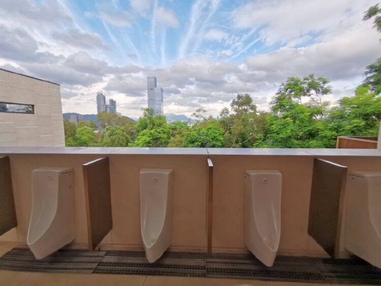 如厕可观深圳美景莲花山公园山顶公厕成网红打卡点