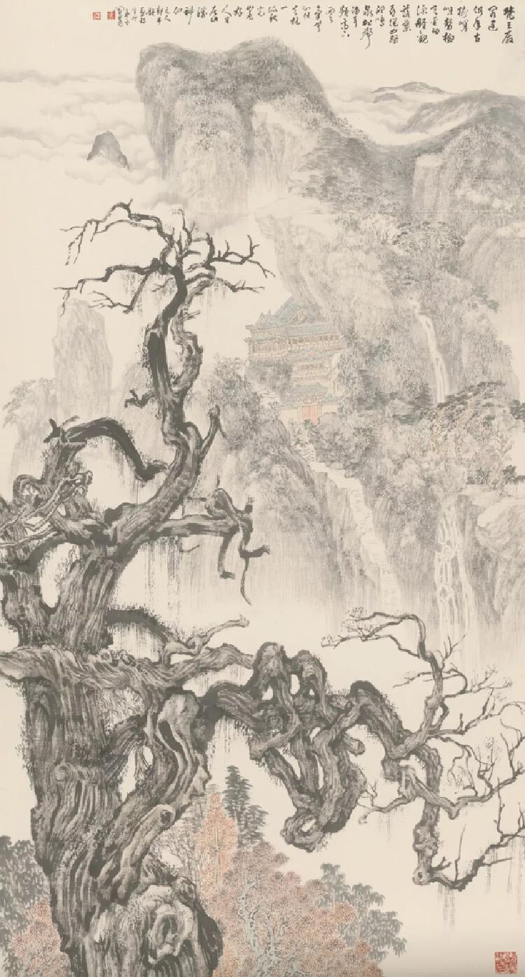 问道传统寻觅中国山水画正宗脉络周凯山水画展开幕