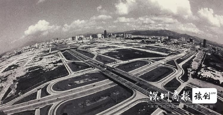 1995年,深圳中心区.