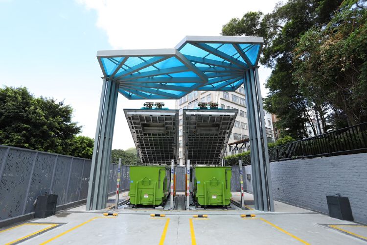 垃圾转运站消失无踪深圳已建成4座智能地埋式垃圾转运站