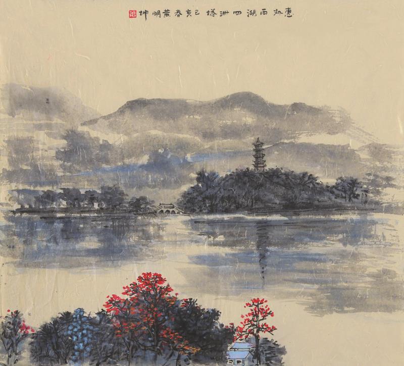 惠州西湖画图片