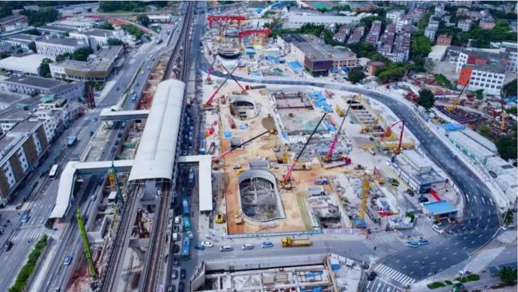 大运枢纽进入地上结构工程施工阶段 计划2022年底启用_读创客户端
