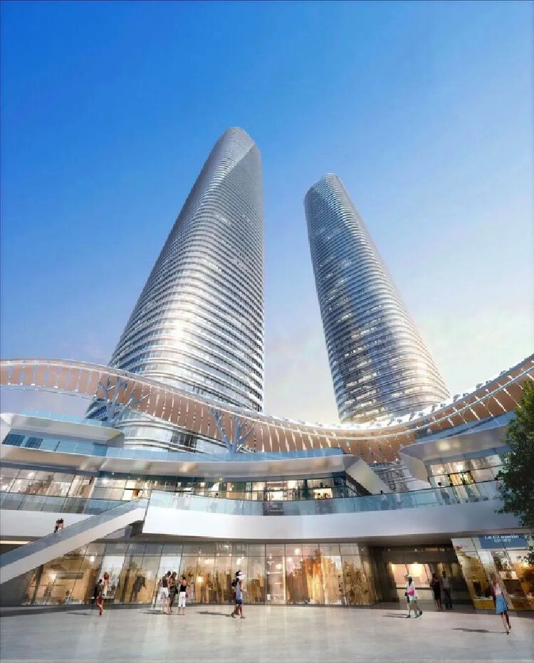 356米新地标深圳星河world双子塔平顶大吉