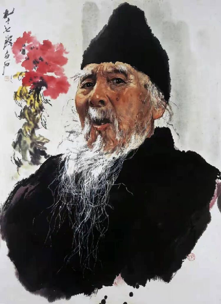 每一幅人物画都是他的人生写意纪念王子武大师