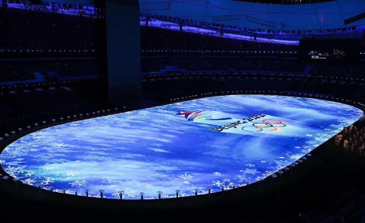 京东方解密开幕式雪花火炬超级地屏